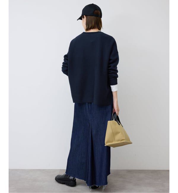 SLOBE IENA「《セットアップ対応可/追加2》コットンダブルフェイスプルオーバー」|ニット・セーター|