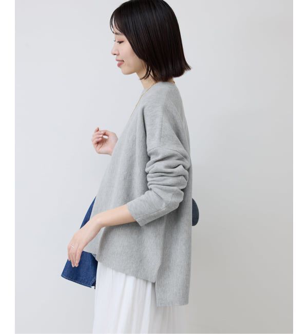SLOBE IENA「《セットアップ対応可/追加2》コットンダブルフェイスプルオーバー」|ニット・セーター|