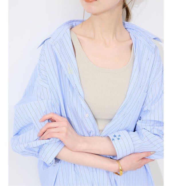 SLOBE IENA「《予約》ファインブロードEXロングシャツワンピース」|ワンピース|