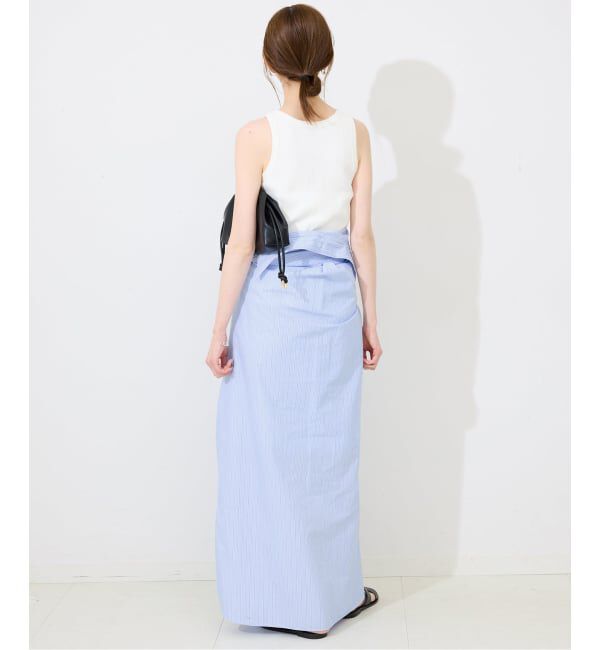 SLOBE IENA「《予約》ファインブロードEXロングシャツワンピース」|ワンピース|