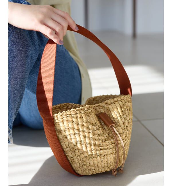 IENA「《予約》MUUN/ムーニュ  MINI ORBI バッグ MORB_COT_NRUEC」|ハンドバッグ|