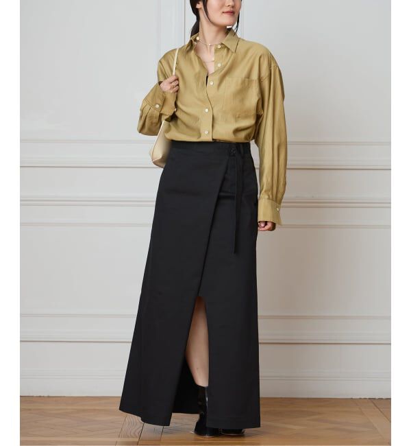 IENA LA BOUCLE「IENA LA BOUCLE コットンサテンシャツ」|シャツ・ブラウス|