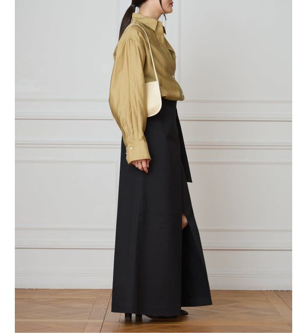 IENA LA BOUCLE「IENA LA BOUCLE コットンサテンシャツ」|シャツ・ブラウス|