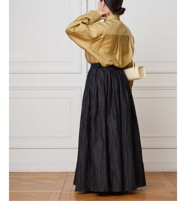 IENA LA BOUCLE「IENA LA BOUCLE コットンサテンシャツ」|シャツ・ブラウス|