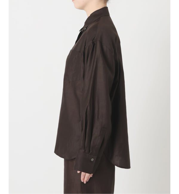 IENA LA BOUCLE「IENA LA BOUCLE コットンサテンシャツ」|シャツ・ブラウス|