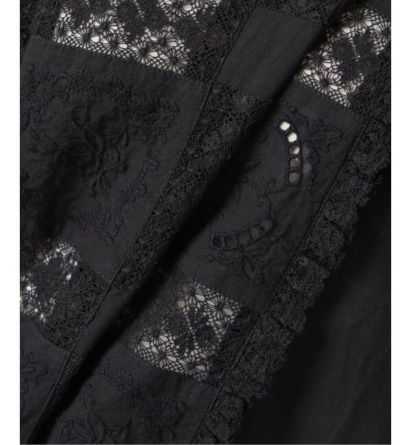 SLOBE IENA「《予約》crinkle crinkle crinkle SLOBE別注 front tapestry 2way blouse」|シャツ・ブラウス|