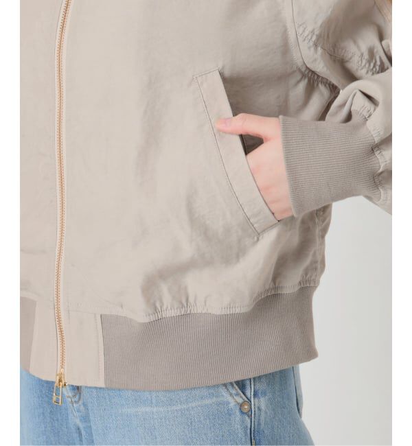 IENA「《WEB限定/追加予約》ウォッシャブル ライトエアリーMA-1」|ブルゾン・スタジャン|