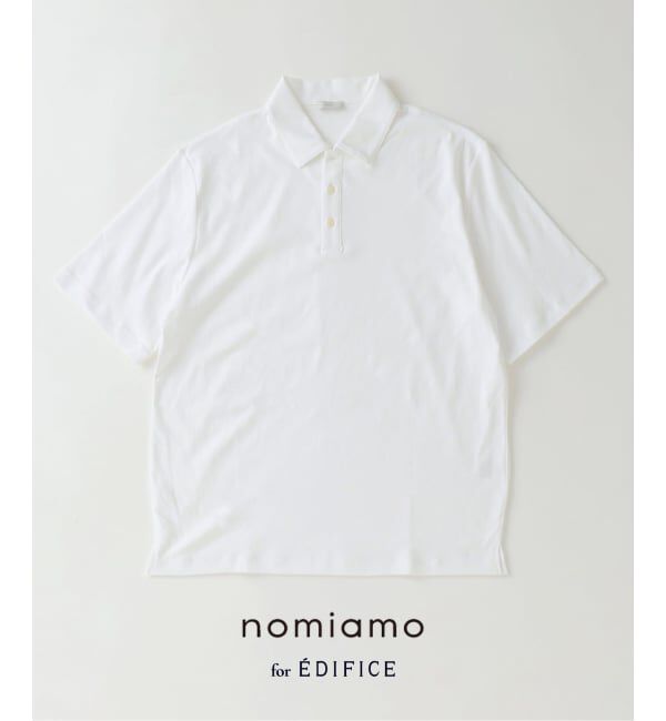 EDIFICE「《予約》nomiamo (ノミアモ) 別注 スヴィンコットン WDF ポロシャツ」|ポロシャツ|ホワイト