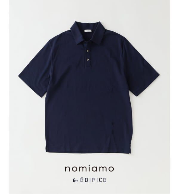 EDIFICE「《予約》nomiamo (ノミアモ) 別注 スヴィンコットン WDF ポロシャツ」|ポロシャツ|ネイビー