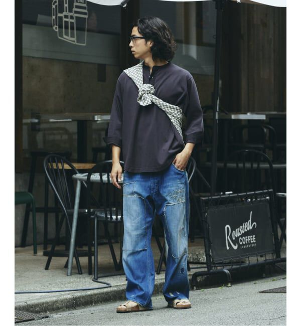 JOURNAL STANDARD relume「ガーメントダイ スリーピング ヘンリーネック Tシャツ」|Tシャツ・カットソー|