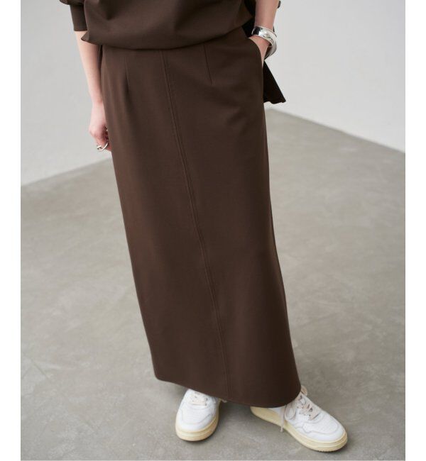 Spick and Span「ソフトポンチIラインスカート」|スカート|