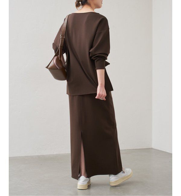 Spick and Span「ソフトポンチIラインスカート」|スカート|