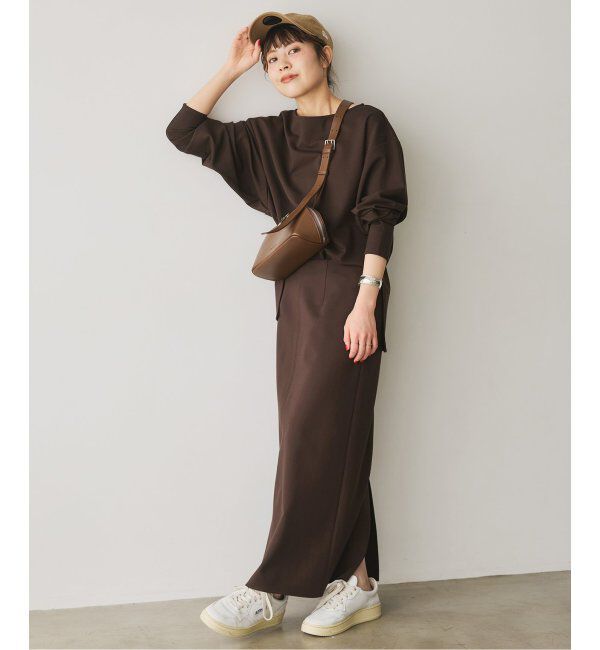 Spick and Span「ソフトポンチIラインスカート」|スカート|