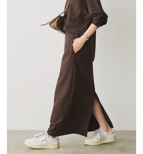 Spick and Span「ソフトポンチIラインスカート」|スカート|