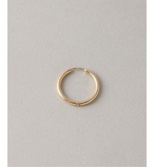 Lilas by Spick&Span「ハーフオープンフープピアスM K18(両耳)」|ピアス|