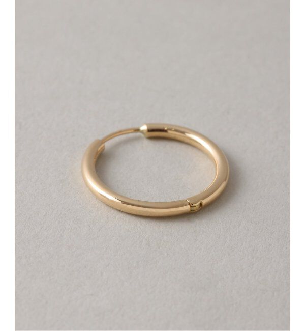 Lilas by Spick&Span「ハーフオープンフープピアスM K18(両耳)」|ピアス|