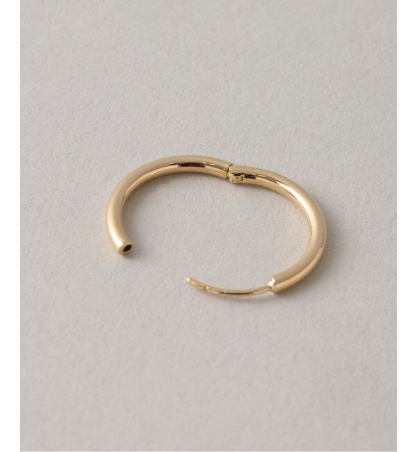 Lilas by Spick&Span「ハーフオープンフープピアスM K18(両耳)」|ピアス|