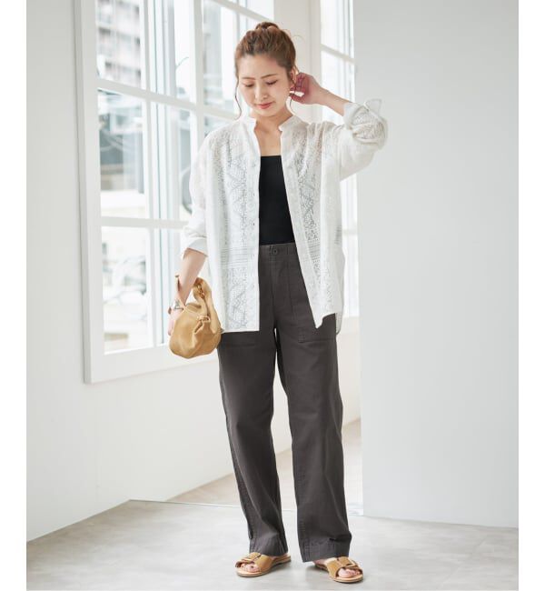 Spick and Span「《WEB限定 / 追加3》ルーズベイカーパンツ」|カーゴ|