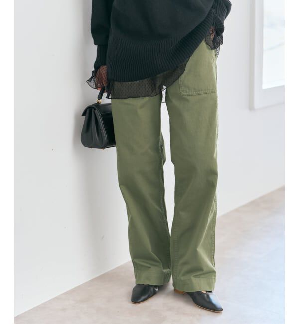 Spick and Span「《WEB限定 / 追加3》ルーズベイカーパンツ」|カーゴ|