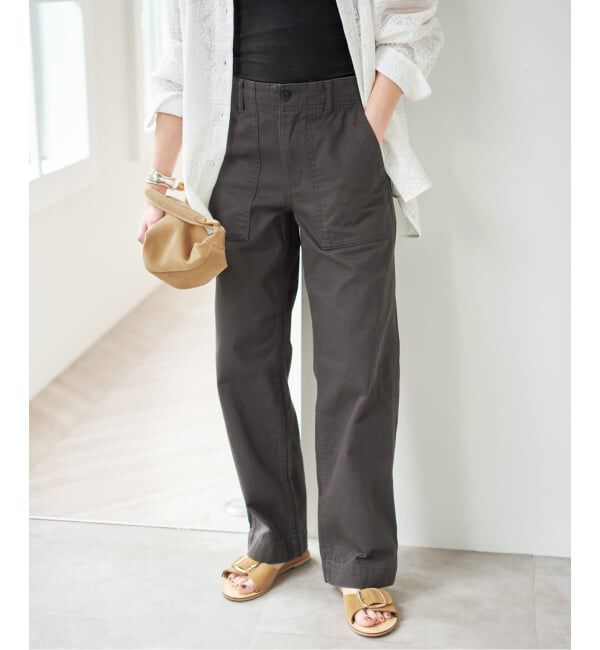 Spick and Span「《WEB限定 / 追加3》ルーズベイカーパンツ」|カーゴ|