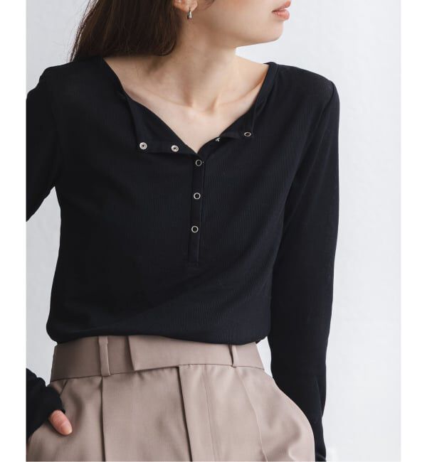 NOBLE「シアーテレコヘンリーネックプルオーバー」|Tシャツ・カットソー|