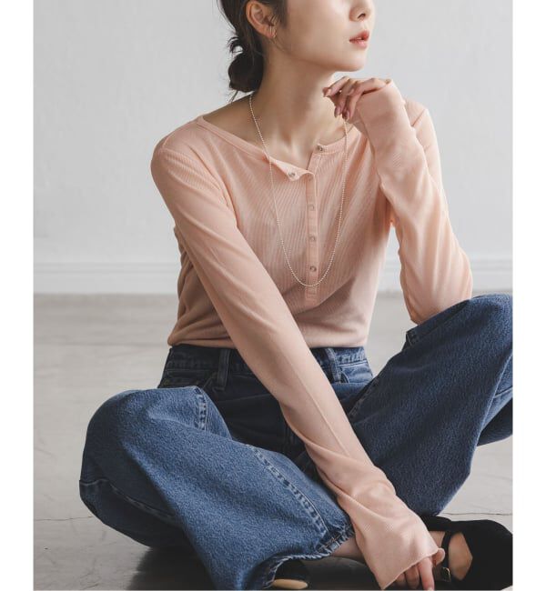 NOBLE「シアーテレコヘンリーネックプルオーバー」|Tシャツ・カットソー|