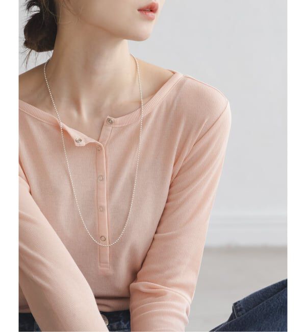 NOBLE「シアーテレコヘンリーネックプルオーバー」|Tシャツ・カットソー|