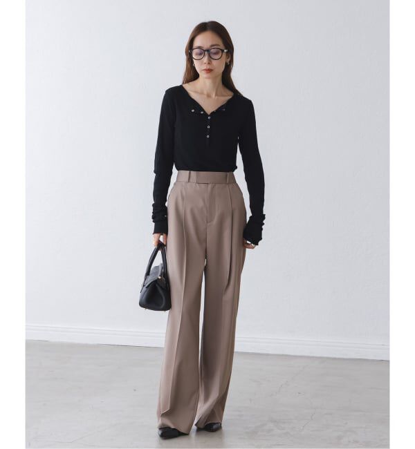 NOBLE「シアーテレコヘンリーネックプルオーバー」|Tシャツ・カットソー|