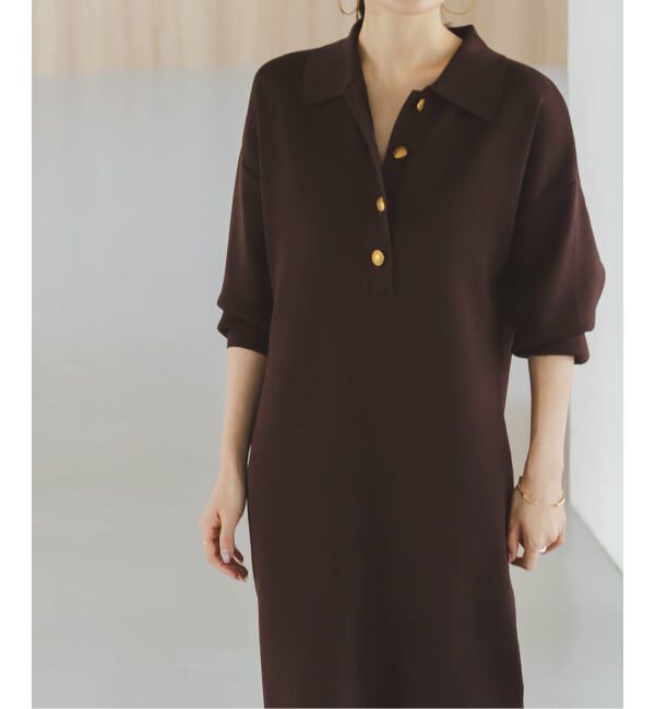 NOBLE「《追加》ポロシャツニットワンピース 2」|ワンピース|