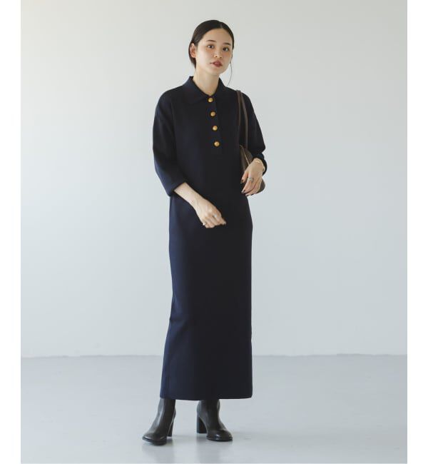 NOBLE「《追加》ポロシャツニットワンピース 2」|ワンピース|