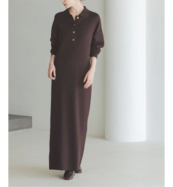 NOBLE「《追加》ポロシャツニットワンピース 2」|ワンピース|