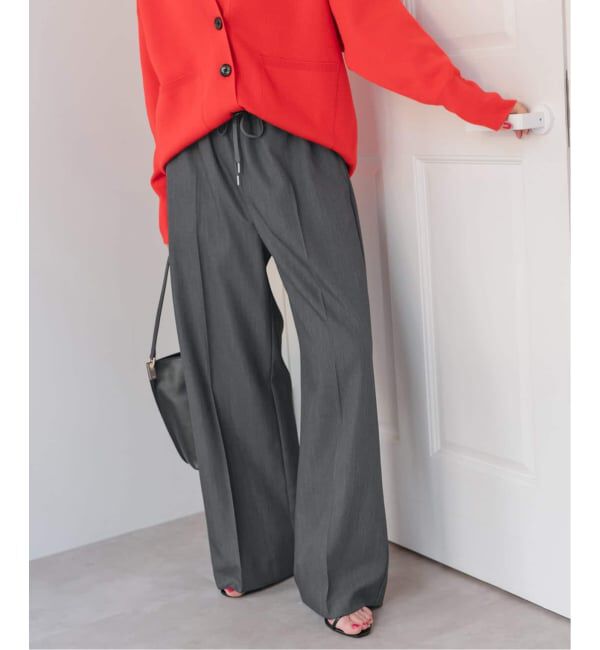 Spick and Span「《新色有り / 追加》P/Wイージースラックスパンツ」|スラックス|グレー