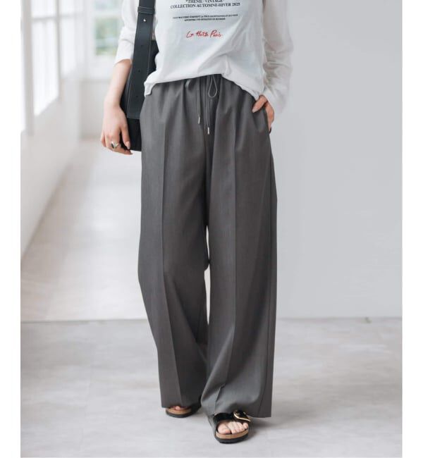 Spick and Span「《新色有り / 追加》P/Wイージースラックスパンツ」|スラックス|