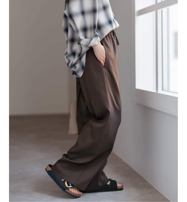 Spick and Span「《新色有り / 追加》P/Wイージースラックスパンツ」|スラックス|