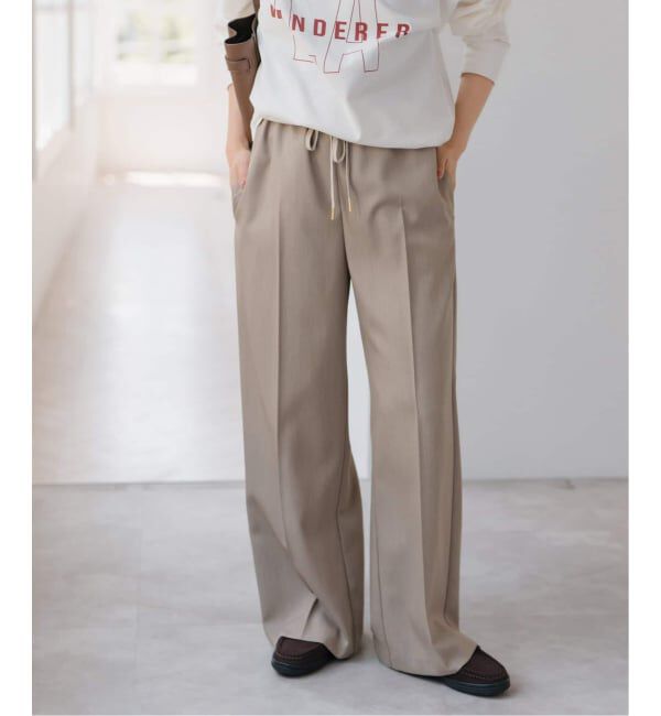 Spick and Span「《新色有り / 追加》P/Wイージースラックスパンツ」|スラックス|