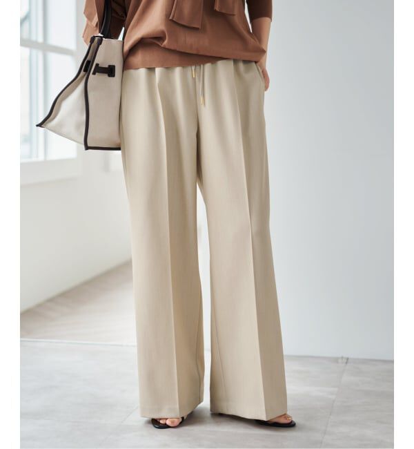 Spick and Span「《新色有り / 追加》P/Wイージースラックスパンツ」|スラックス|