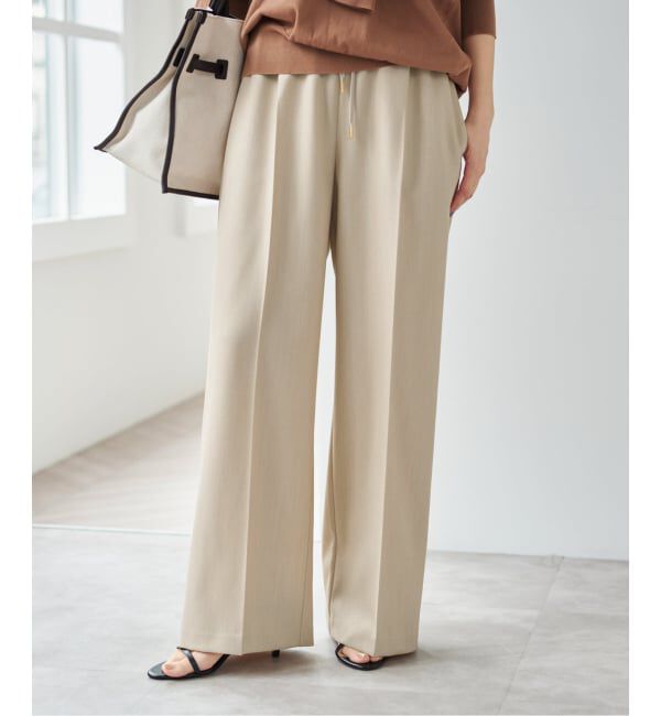 Spick and Span「《新色有り / 追加》P/Wイージースラックスパンツ」|スラックス|