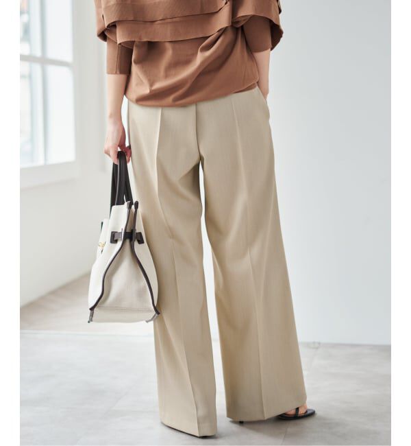 Spick and Span「《新色有り / 追加》P/Wイージースラックスパンツ」|スラックス|