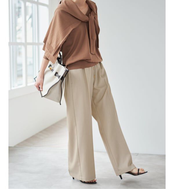 Spick and Span「《新色有り / 追加》P/Wイージースラックスパンツ」|スラックス|