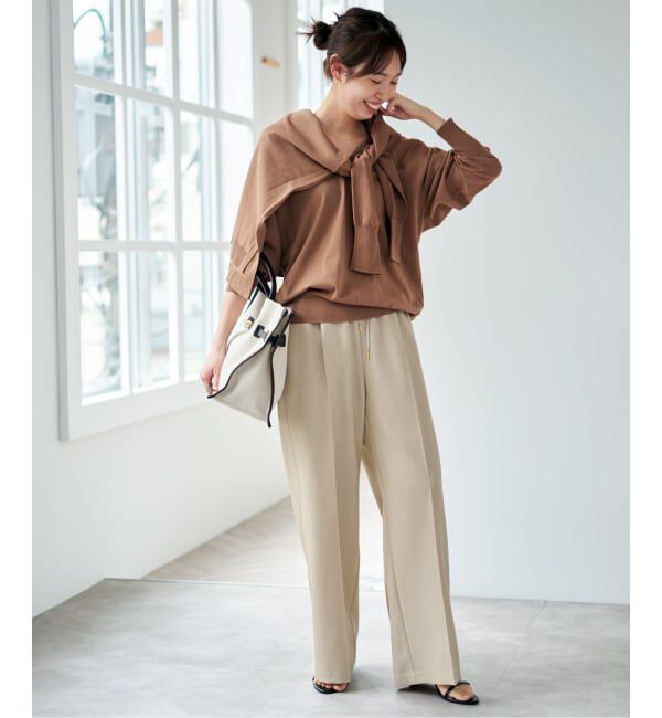 Spick and Span「《新色有り / 追加》P/Wイージースラックスパンツ」|スラックス|