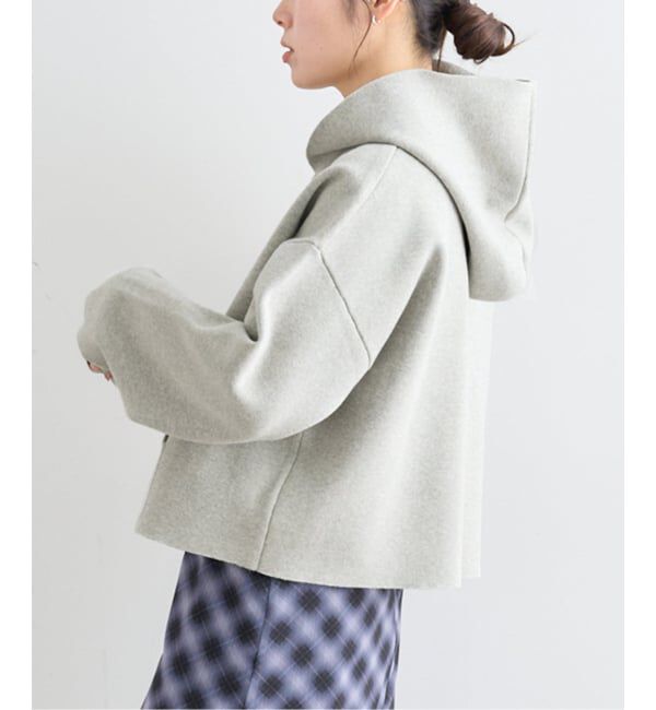 U by SPICK&SPAN「スウェットライクニットフーディー」|ニット・セーター|