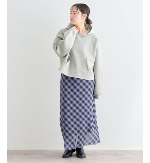 U by SPICK&SPAN「スウェットライクニットフーディー」|ニット・セーター|