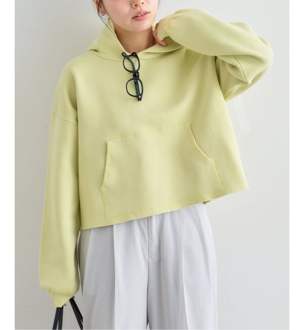 U by SPICK&SPAN「スウェットライクニットフーディー」|ニット・セーター|