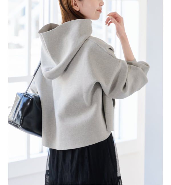 U by SPICK&SPAN「スウェットライクニットフーディー」|ニット・セーター|