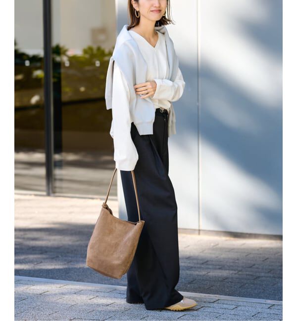 FRAMeWORK「コットンVネックTee」|Tシャツ・カットソー|