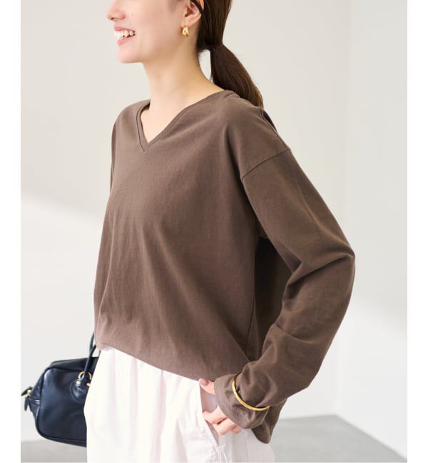 FRAMeWORK「コットンVネックTee」|Tシャツ・カットソー|