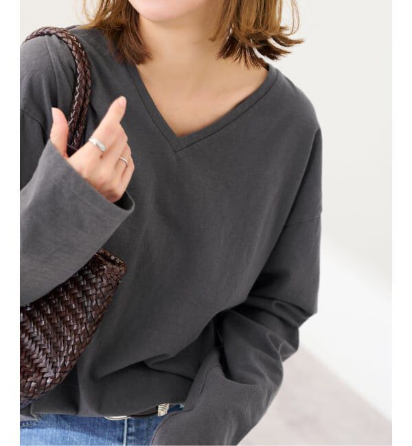 FRAMeWORK「コットンVネックTee」|Tシャツ・カットソー|