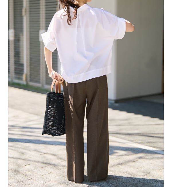 Spick and Span「PEウォッシャブルイージースラックスパンツ」|スラックス|