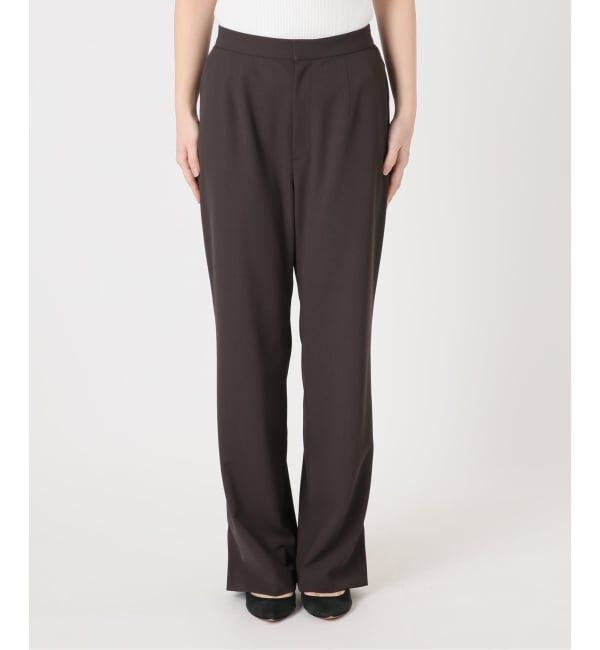 Spick and Span「《予約》ストレッチサイドスリットパンツ」|スラックス|