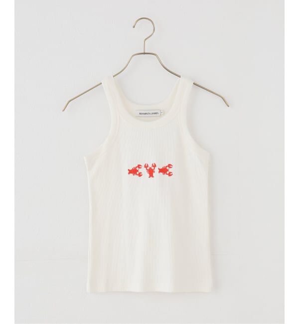 U by SPICK&SPAN「ARAMINTA JAMES/アラミンタ ジェームス LOBSTER TANK」|タンクトップ|ホワイト
